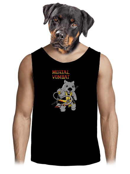 Mortal Vombat férfi trikó Black
