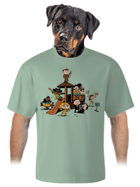 unisex túlméretezett póló