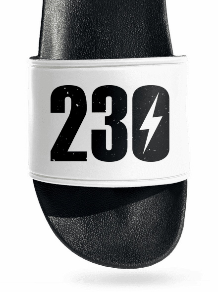 230 V papucs White