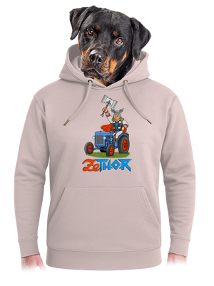 ZeThor unisex prémium pulóver Rose Chalk