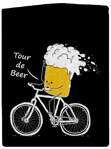 Tour de beer cipzáras női pulóver Black