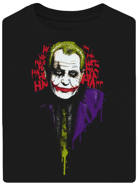 Zeman Joker unisex túlméretezett póló Black