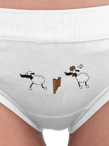Sheeps in love női bugyik White