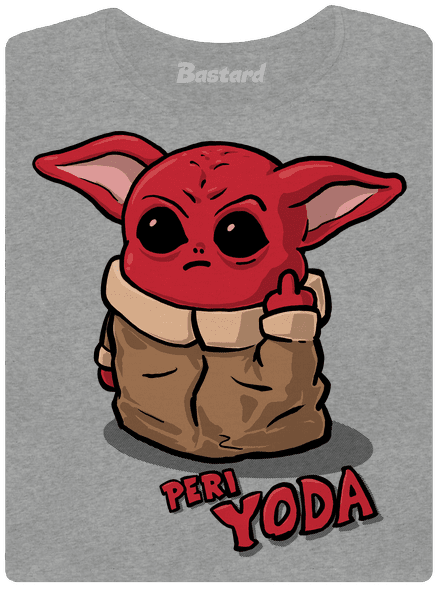 Peri Yoda női póló Dark Gray Melange
