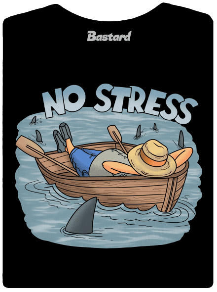No stress prémium női póló Black