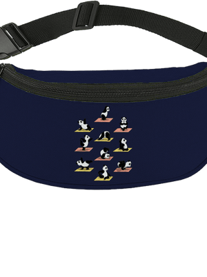 Panda jóga övtáska French Navy