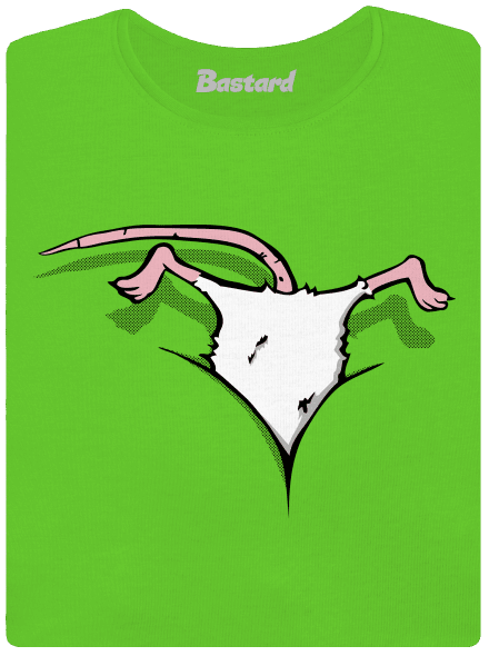 Egér a dekoltázsban női póló Apple Green