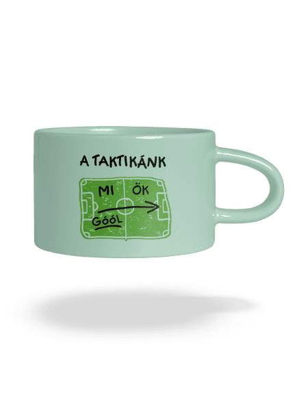A futballtaktikánk macaron bögre Mint Macaron