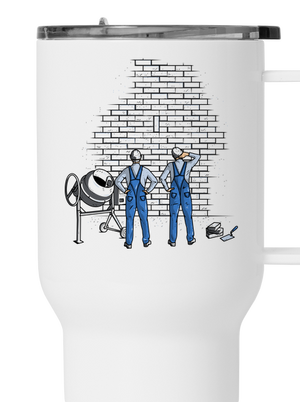 Kőművesek termosz bögre White