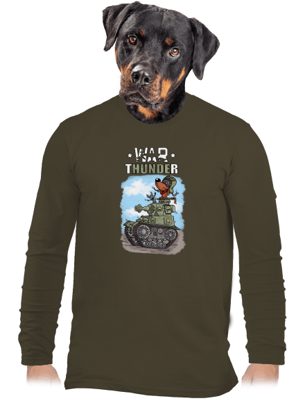 War Hunde férfi hosszú ujjú póló Urban Khaki