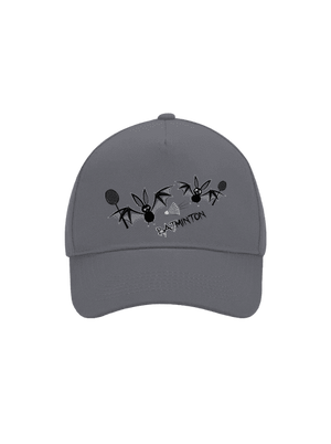 Batminton baseballsapka Graphite grey