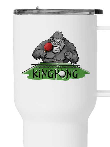 King pong termosz bögre White