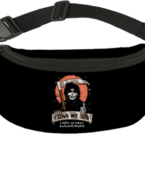 I love my job övtáska Black