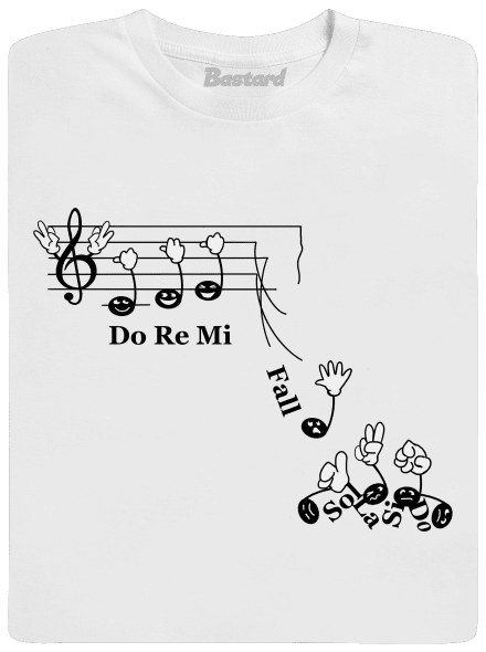 Do re mi fall gyerek póló White