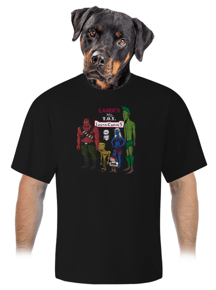 Laser's not a toy unisex túlméretezett póló Black