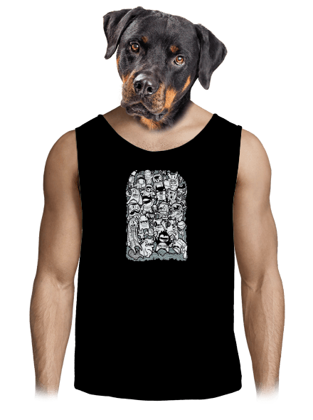  férfi trikó Black