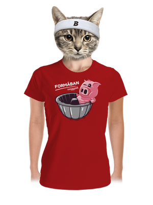 Formában női sportpóló Red Mal