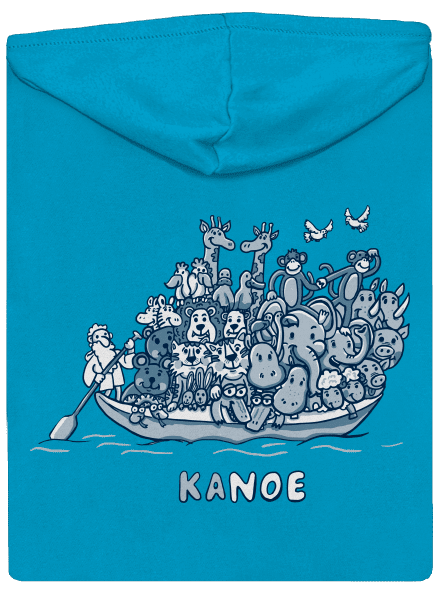 Noé bárkája cipzáras női pulóver Blue Atol