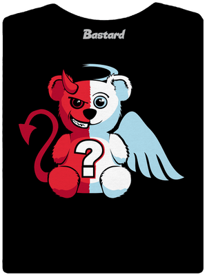 Angyal vagy ördög prémium női póló Black