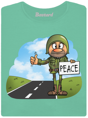 Peace prémium női póló Mint Mal