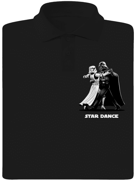 Star dance férfi pólóingek Black