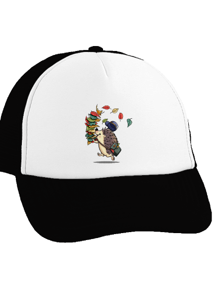 Postás teherautós sapka Black cap