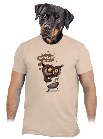 I need more coffee férfi póló Sand