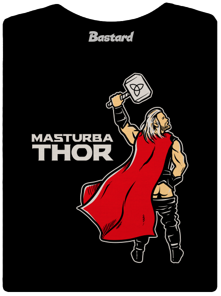 Masturbathor női póló Black