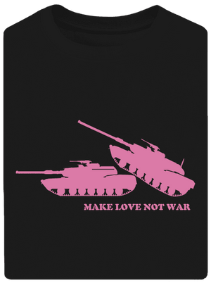 Tankok unisex túlméretezett póló Black