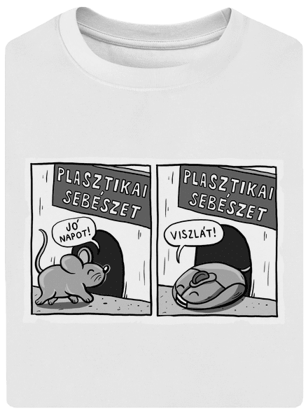 Plasztikai sebészet unisex túlméretezett póló White