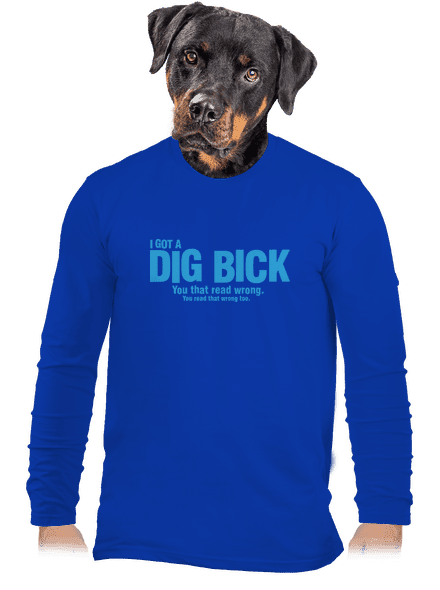 Dig bick férfi hosszú ujjú póló Royal Blue