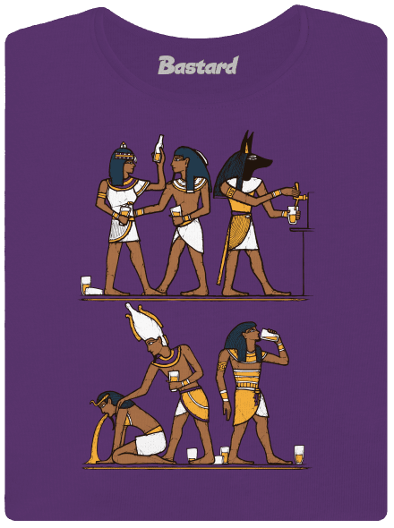 Egyiptomi parti prémium női póló Purple