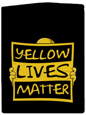 Yellow lives matter cipzáras női pulóver Black
