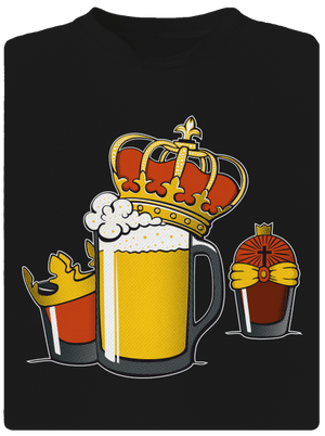 Három Királyok férfi sportpóló Black