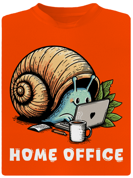 Sneka home office férfi sportpóló Neon Orange