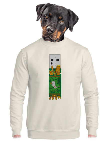 USB city unisex crewneck Off White