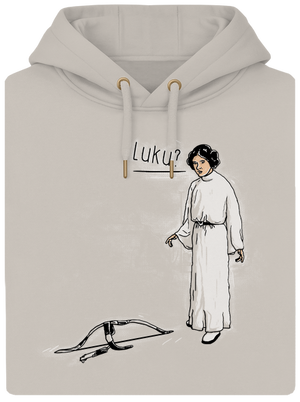 Luke és Leia unisex prémium pulóver Pastel Macchiato