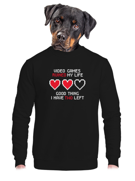 Video games unisex crewneck Black