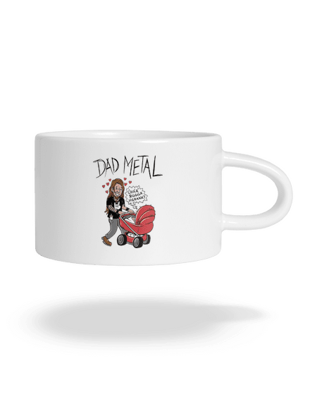 Dad metal macaron bögre White