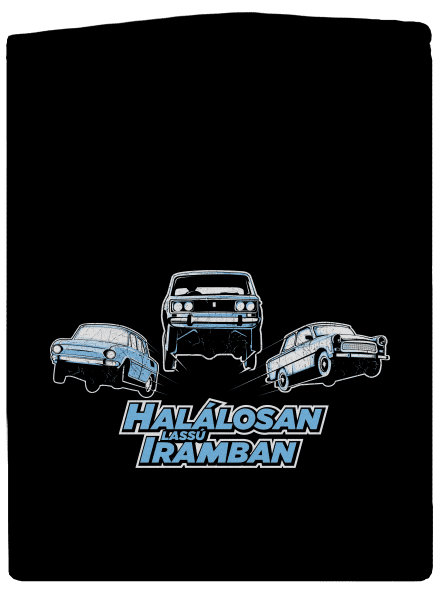 Halálosan lassú iramban cipzáras férfi pulóver Black