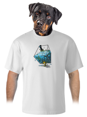  unisex túlméretezett póló White