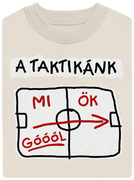 A taktikánk unisex crewneck Off White
