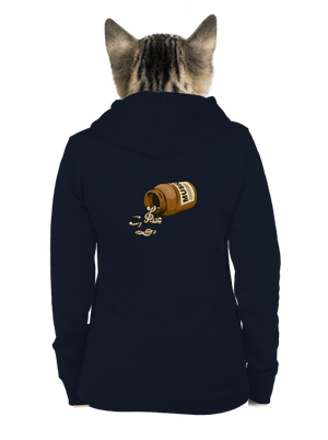 Music Pills cipzáras női pulóver Navy Mal