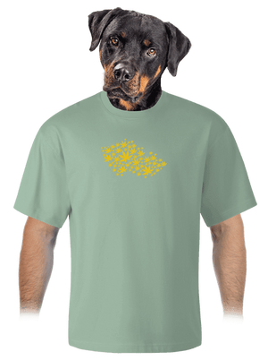 Ganja country unisex túlméretezett póló Sage