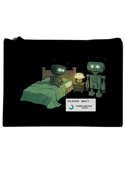 Robot romantika kis táska Black