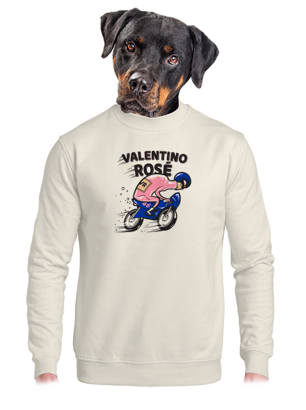 Valentino Rosé unisex crewneck Off White