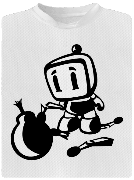 Bomberman gyerek sport póló White