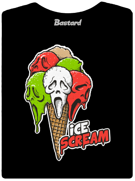 Ice Scream prémium női póló Black