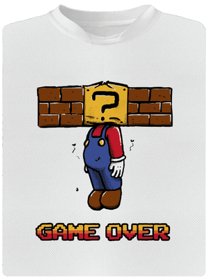 Game over férfi sportpóló White