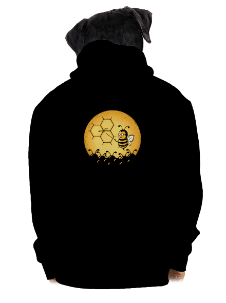 Méhegyetem cipzáras férfi pulóver Black